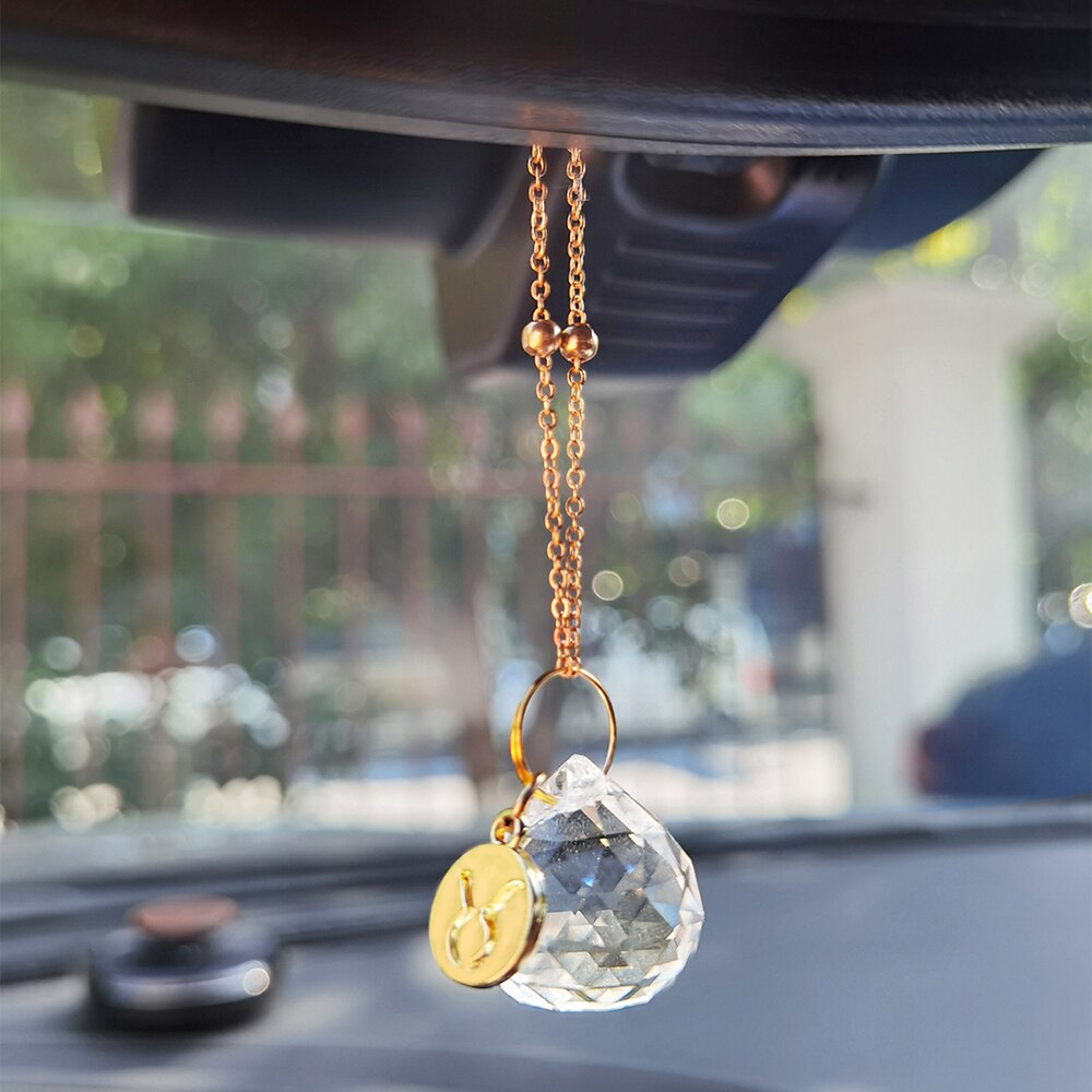 12 Constellation Sun Catcher Suncatchers for Car Window Garden Decoration Outdoor Sun Catcher Crystal Ornament Light Catcher: Suncatcher MS022