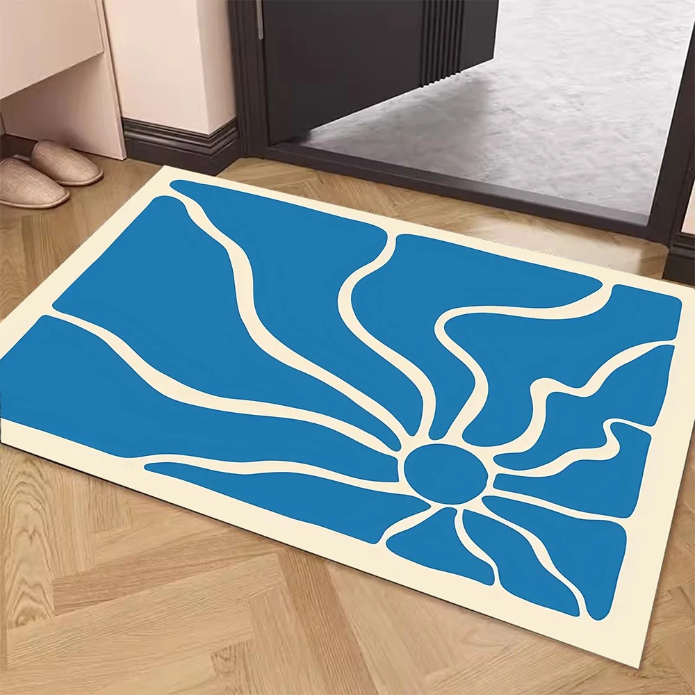 Simple Door Mat Decoration Home Bathroom Mat: 1 m2 / Red