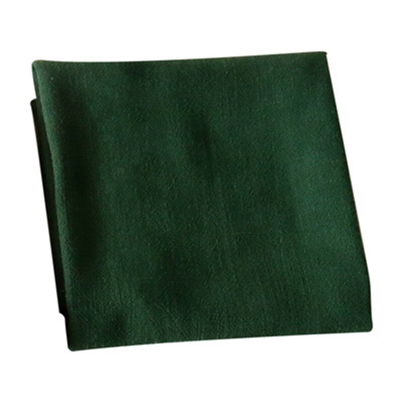 Plain Katoen Linnen Doek Art Home Keuken Servet Placemat Thee Handdoek Keuken Handdoek 40X4 0Cm/15.7X15.7 inch Keuken Accessoires: Dark green
