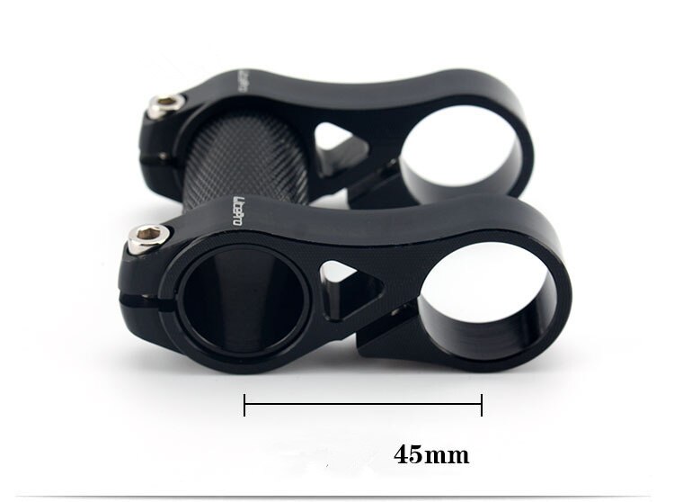 QICYCLE – pièces de vélo électrique pliable EF1, hauteur de guidon modifiée, ajouré, matériau en alliage ultra-léger plus long: 45mm black