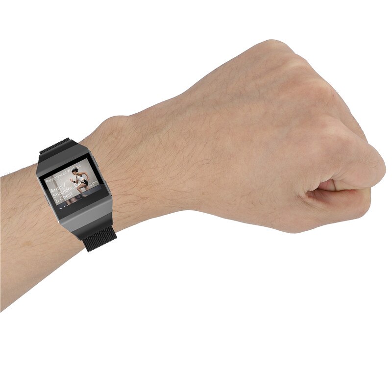 S/L Größe für Fitbit ionic Milanese Split Magnetische Edelstahl Band Smart Uhr Band Zubehör Armband Ersatz Band