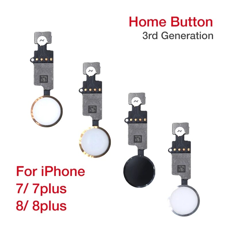 Updated End Edition Universal Return Key For IPhone 7 8 7 Plus 8 Plus Home Button Flex Cable 3rd Generation