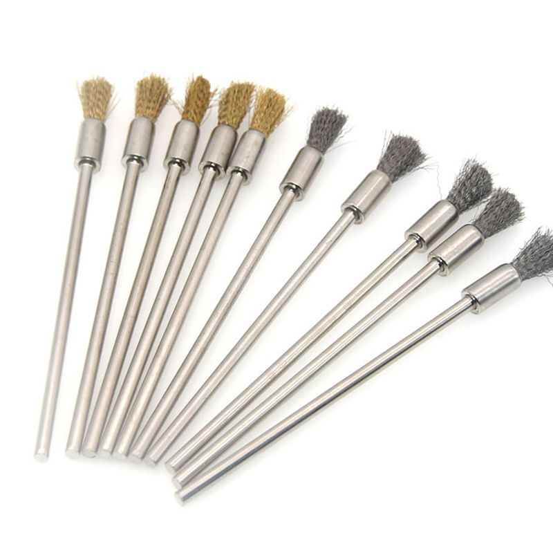 Stift Draht Pinsel 100mm Mit 3,0 Runde Lange Schaft, stahl Reinigung Ende Pinsel Dreh Werkzeug Stift Draht Pinsel Rost Farbe Entfernung ワイヤーブラシ