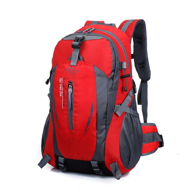 Utomhus ryggsäck 40l vattentät bergsklättringsväska camping vandring cykling klättring resor ryggsäck laptop män kvinnor sportväskor: 301 röda
