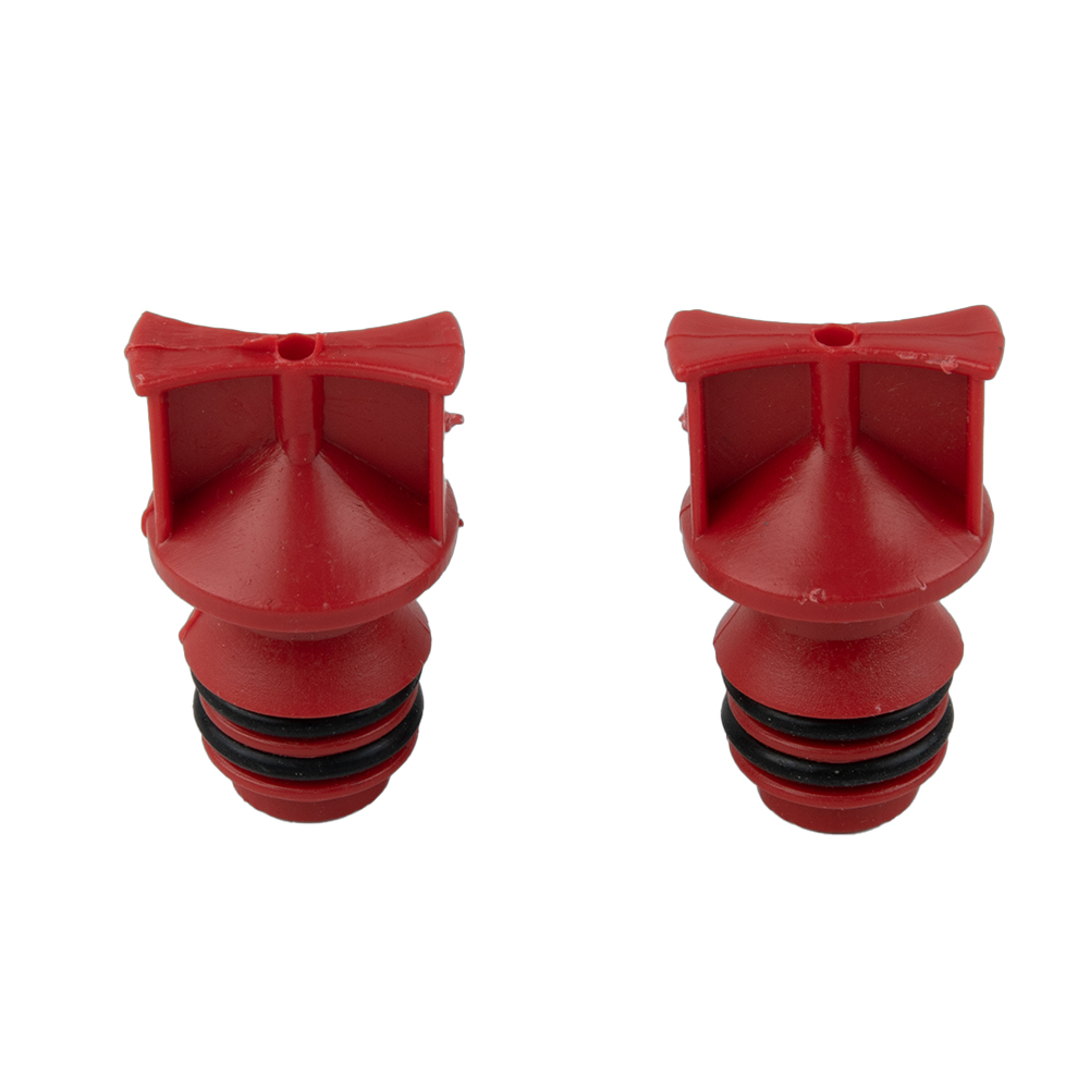 ~2PCS Air Compressor Oil Plug~Red Plastic 17mm Male Thread Air~Compressor Oil Plugs Oil Breather~Cap Air Compressors Accessories