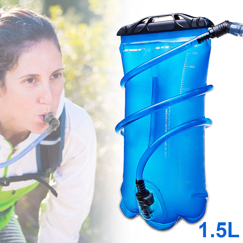 Blødt vand pose hydration pack drikke løb cykling camping blære til rygsæk vand blære -30: 1.5l