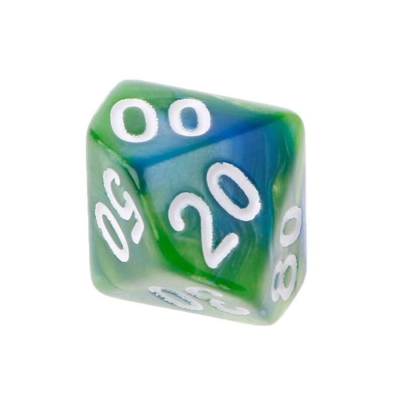 7 unids/set dados poliédricos acrílicos para juego de mesa TRPG D4-D20