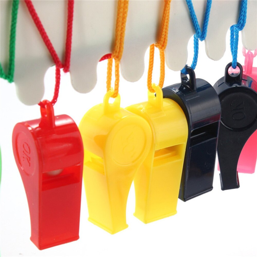 8pcs Whistle Funny Practical Stylish Sports Whistle Referee Whistle Training Whistle