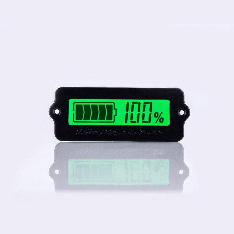Digital Battery Capacity Tester Voltage Capacity Percent Meter Battery Monitor for Lithium Batteries and Lead-Acid Batteries: Green