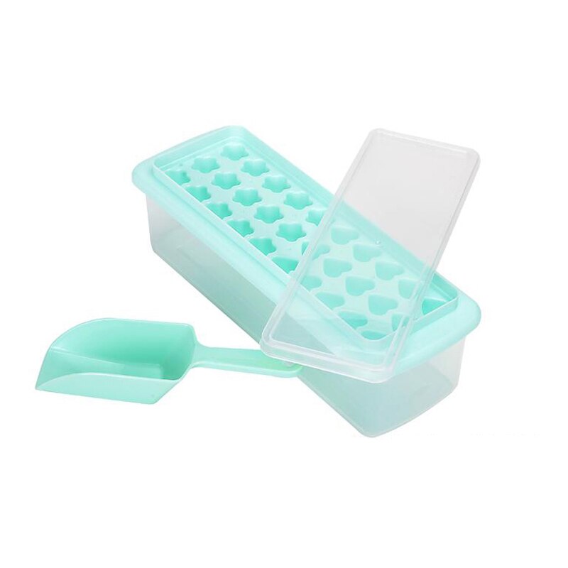 Plastic Ice Cube Maker Trays With Lids Bin For Freezer Icecream Cold Drinks Whiskey Cocktails Kitchen Tools Accessories Ice Mold: New 30 cells