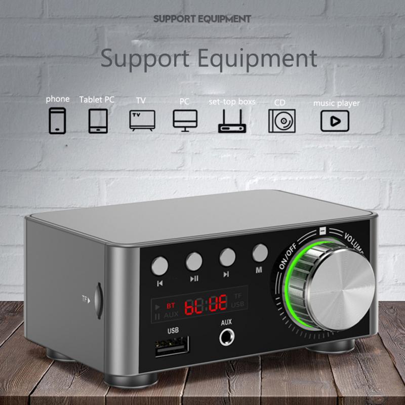 100W Digitale Bluetooth Klang Energie Verstärker Multi-frequenz Umwandlung HiFi Stereo Heimat Audio- Digital Auto Musik Verstärker