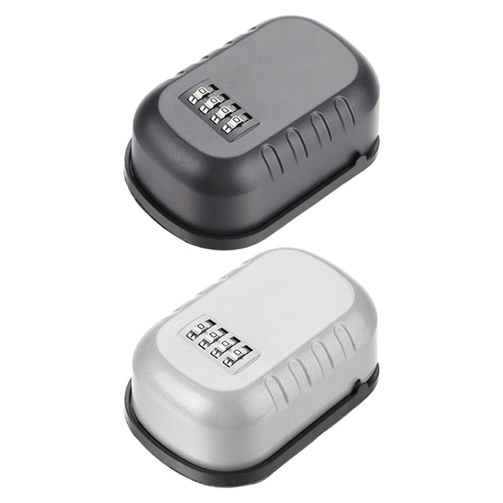 Key Lock Box Wall Mounted 4 Digit Combination Lock Box for Spare House/Car Keys Holders Safe Boxes