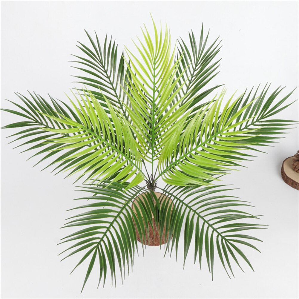 Artificial Palm tree branches wild faux foliage palm leaves plants for home living room wedding decoration jungle party decor