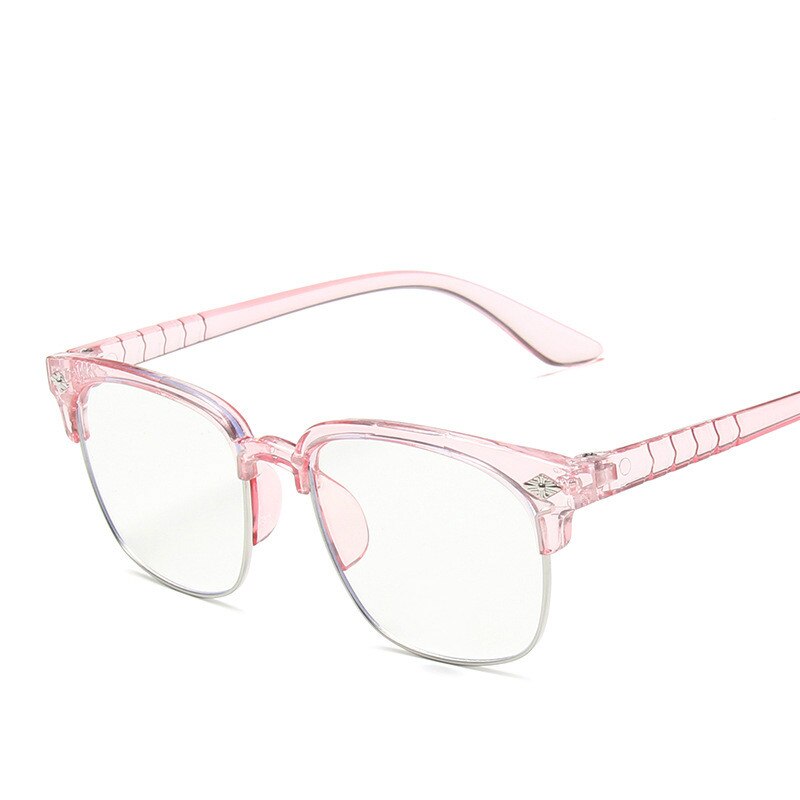 Firkantet brilleinnfatning barn optiske briller jente klare briller gutt blå lys briller barn vintage innfatning lys komfortabel: Rosa gutt