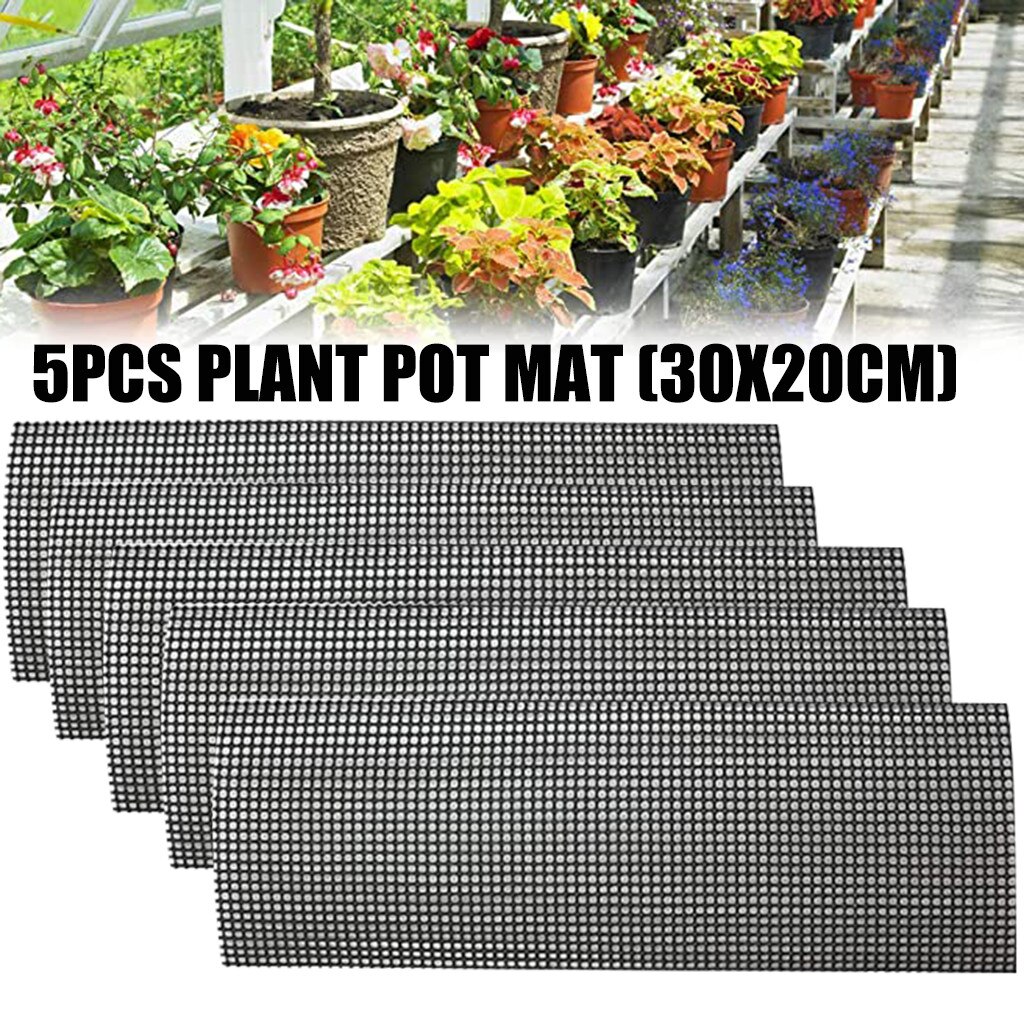 5 Pack 30*20Cm Bloempot Stijve Polyethyleen Huishoudelijke Beweegbare Tuin 'S Drainage Mesh Gat Schermen Tuinieren Planten levert