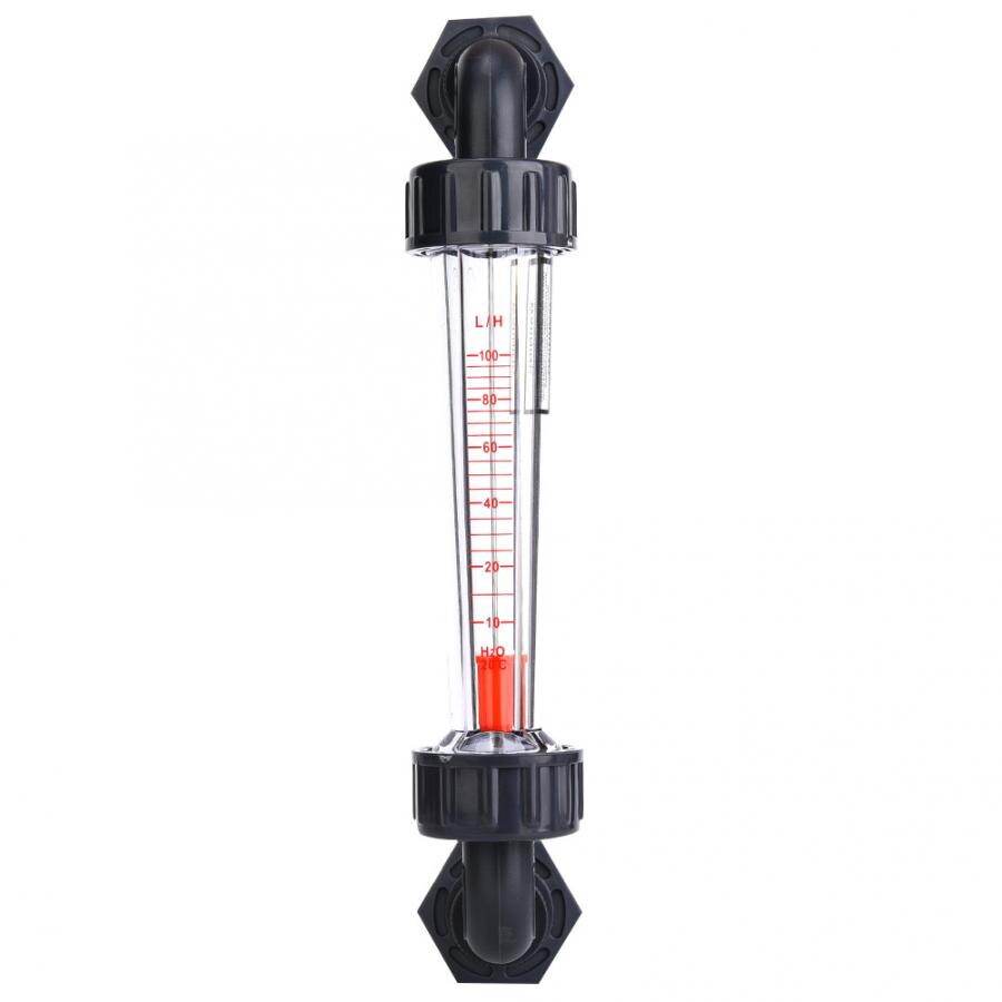 Flow Meter LZS-15W Elbow Liquid Flowmeter ABS Plastic Tube Type Waterflow Meter 10-100LPH Male Thread ZG1/2- NPT1/2inch