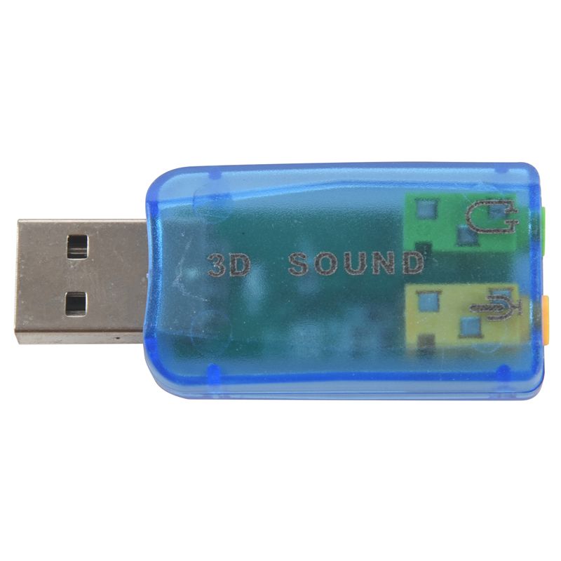 -usb 5,1 stereo sound card adapter (windows 7 compatible): Default Title