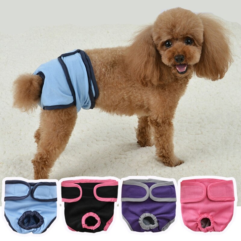 Dogs Diaper Panties Reusable Pet Physiological Underwear Shorts Washable Female Dog Sanitary Shorts Pet Sanitary Supplies
