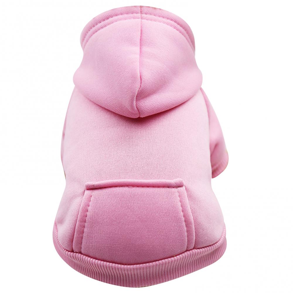 Sudadera con capucha para perro, ropa de dos patas para perros pequeños y medianos, Otoño e Invierno: XL / Rosa
