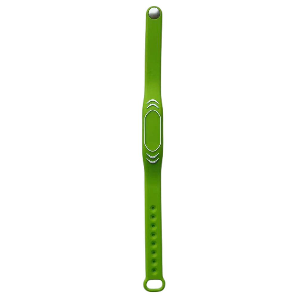 1Pcs 13.56MHz Adjustable RFID Waterproof Soft Wristband Silicone Bracelets NFC Smart S50 1K IC Key Keyfob Card: green