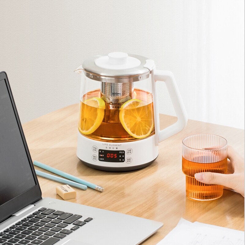 220V multifonctionnel bouilloire électrique verre thé Maker maison cuisine automatique garder au santé Pot avec affichage de la température