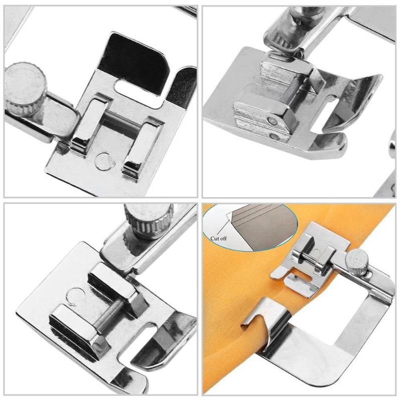 Prensatelas multifunción para máquina de coser doméstica, Pin de presión para dobladillo de pie para Brother Singer, accesorios de costura, 3 tamaños, 1 unidad
