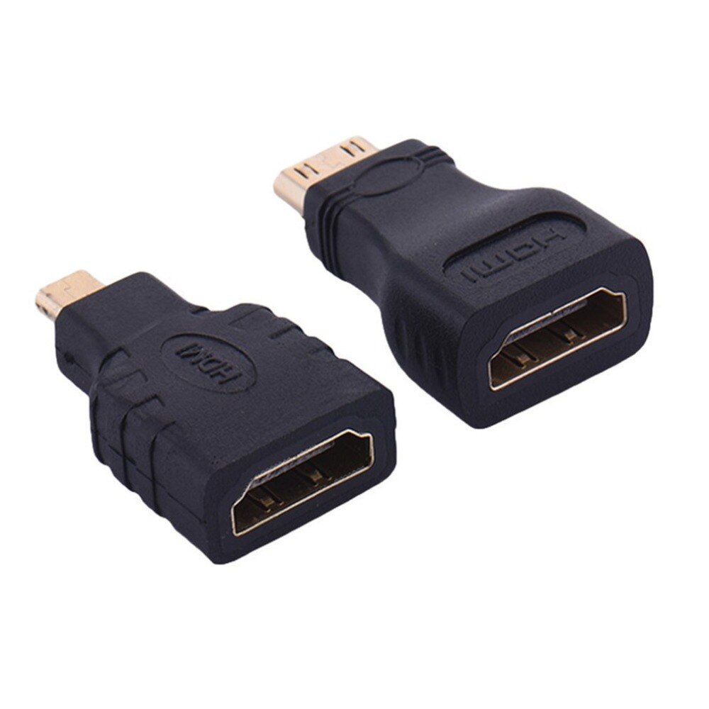 HDMI für Mikro HDMI + HDMI zu Mini Vergoldet Konverter HD Stecker Verlängerung Adapter für Video TV für Xbox 360 HDTV 1080P