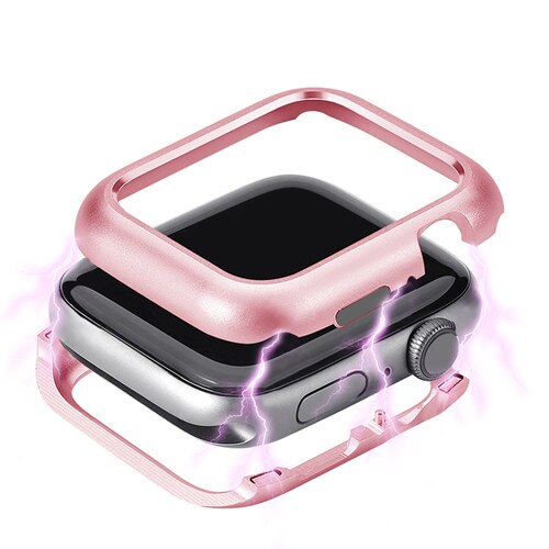 Magnetic cover For Apple Watch case apple watch 5 44mm 40mm iwatch 4 apple watch 3 2 1 42mm 38mm Frame protective case bumper: pink / 40mm