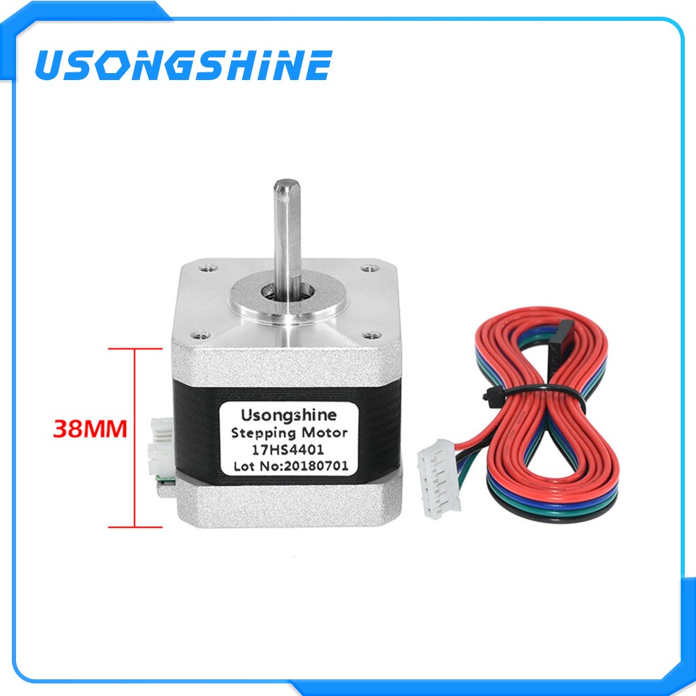 1 sztuk 17HS4401 konwencjonalnych V5 V6 4-realizacji Nema17 silnika 42 silnik krokowy Nema 17 silnik 42bygh 1.5A (17HS4401) dla CNC