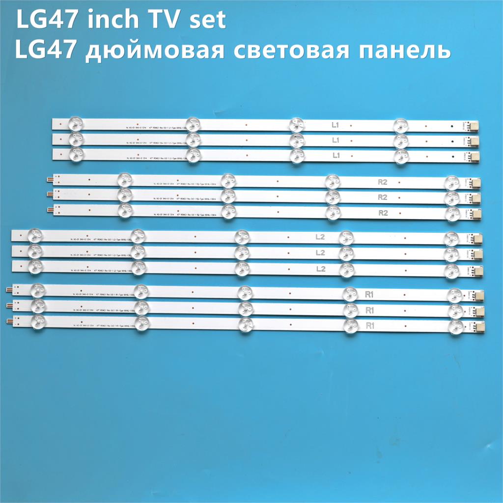 Tira de luces LED de retroiluminación, accesorio para LG 47LN570S 47LN575S 47LA620S 47LN575V 47LA620V LC470DUE, , repuesto