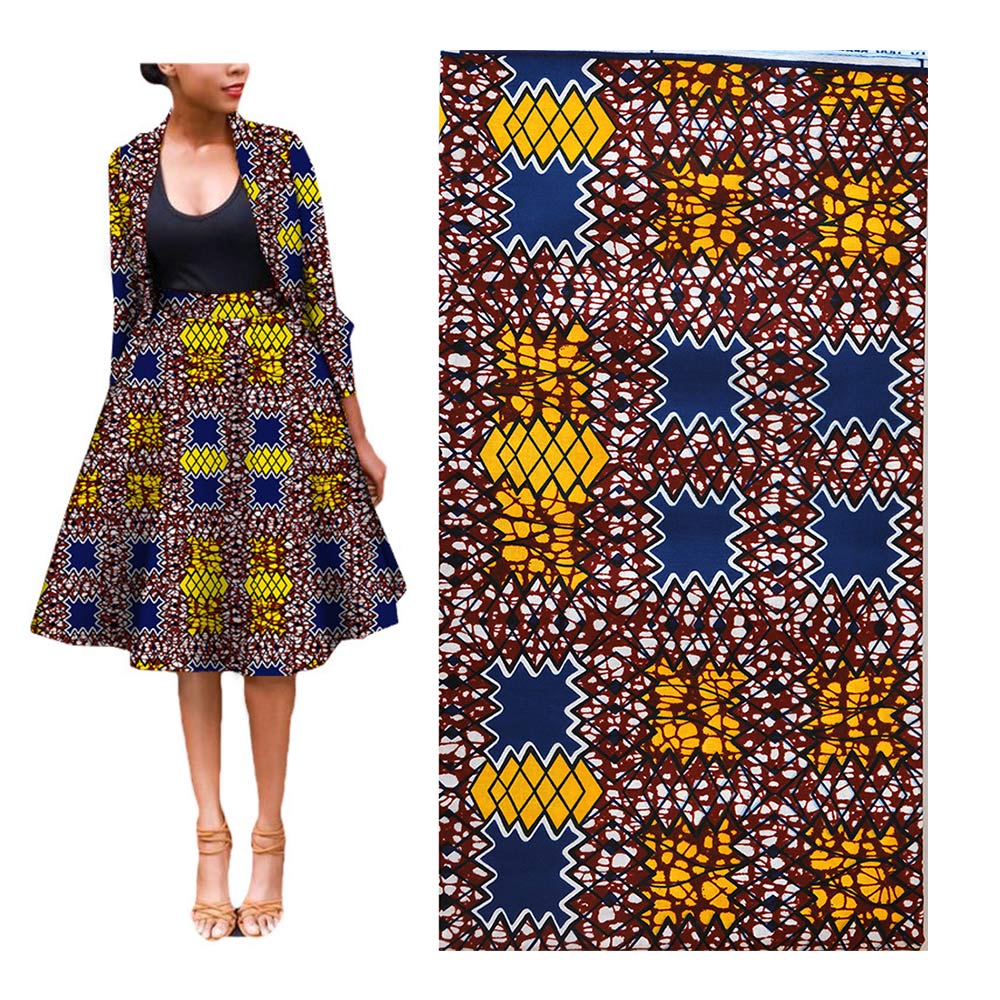 african ankara fabric digital printing African ethnic batik cotton garment fabric WAX 279 100% Cotton satin fabric