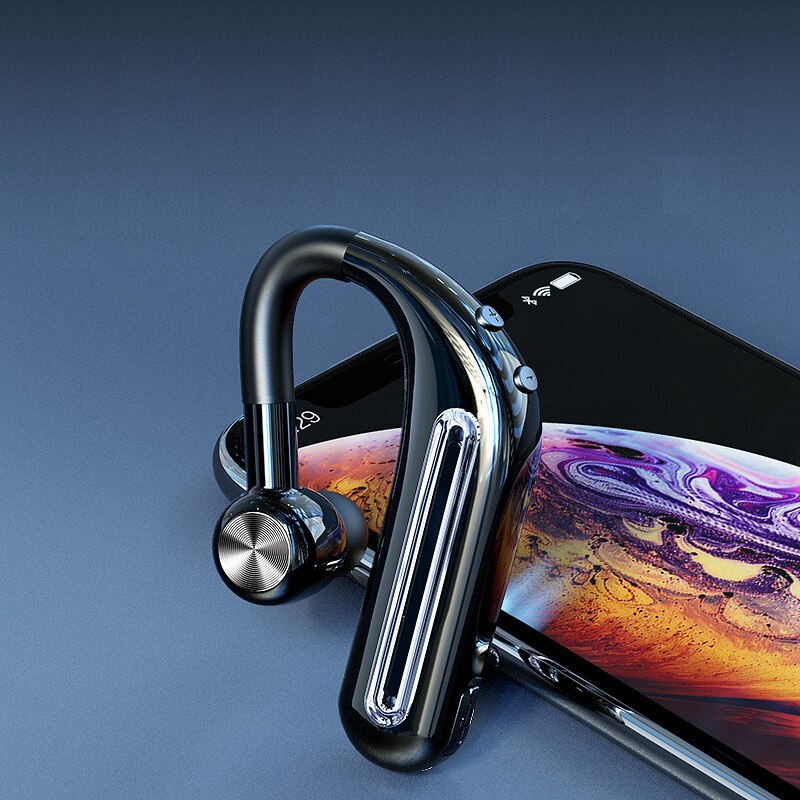 Wireless Bluetooth Headphones With Charging Bin Single Ear Wear One Hand Touch Technology 180 ° Rotation Earphone For Phone