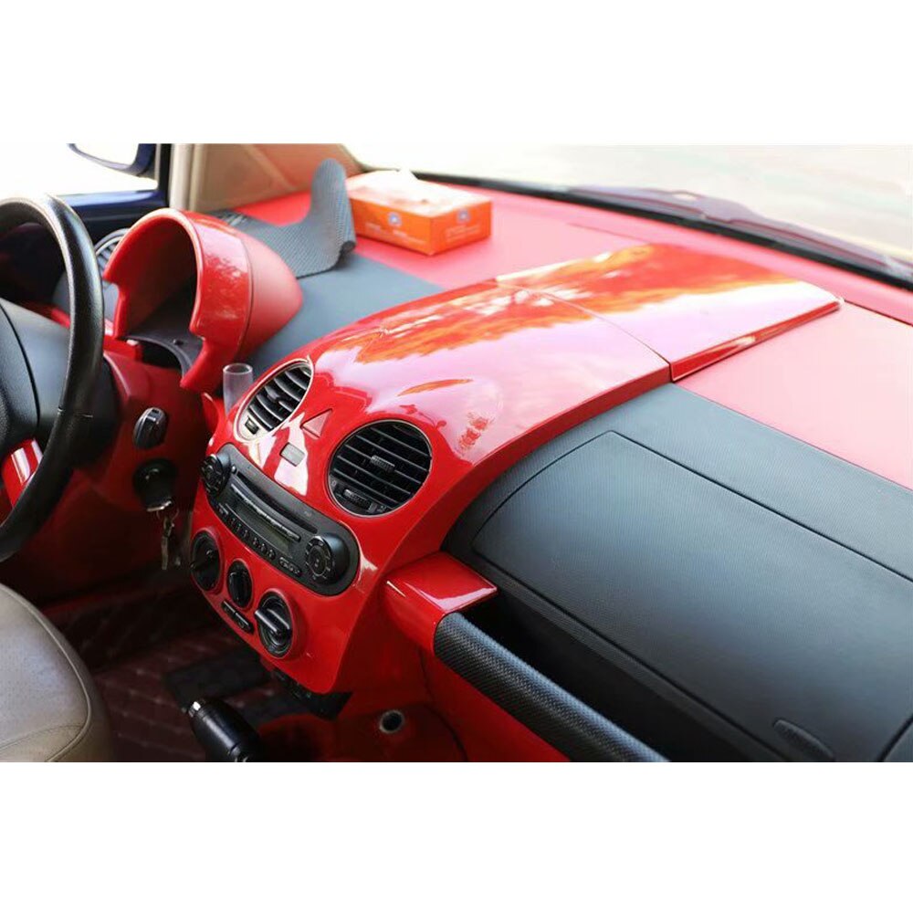 Abs Carbon Fiber Stijl Auto-Styling Voor Volkswagen Beetle 2003 Auto Dashboard Centrale Console Cover Gps air Vent Trim