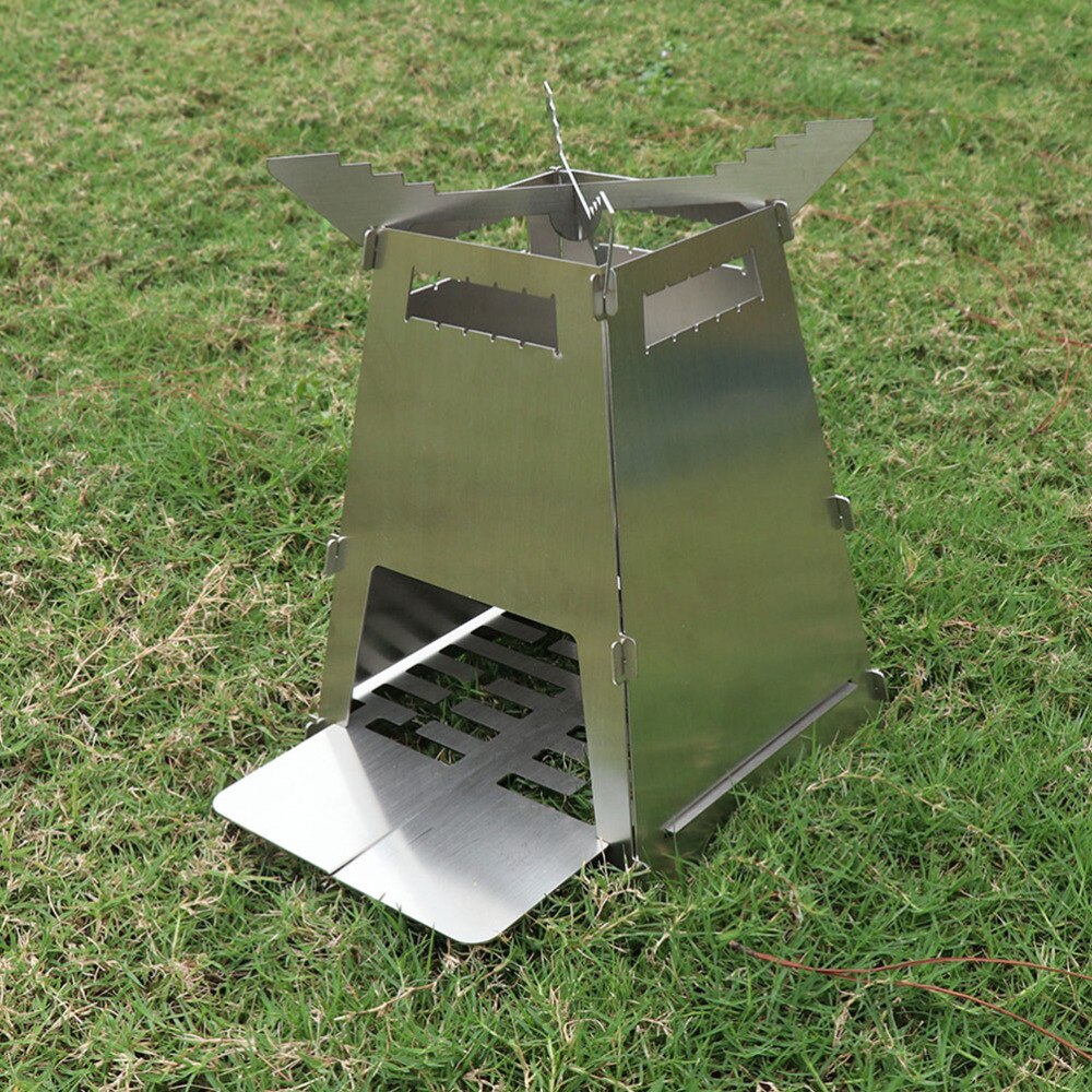 3 Stks/set Brandende Kachel Stevige Vouwen Kookgerei Bbq Kachel Houtkachel