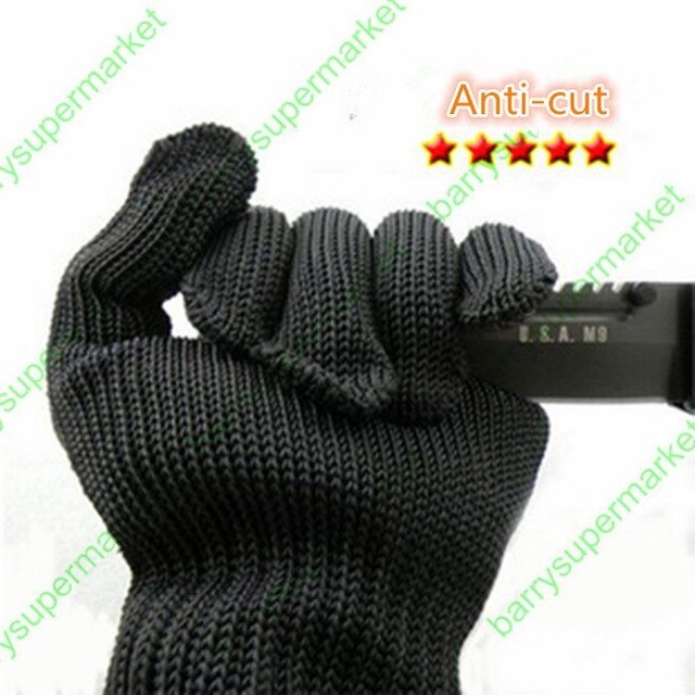 1PAIR(2PCS) 100% Kevlar Working Protective Gloves Cut-resistant Anti Abrasion Safety Gloves Cut Resistant Anti-cut G: Default Title