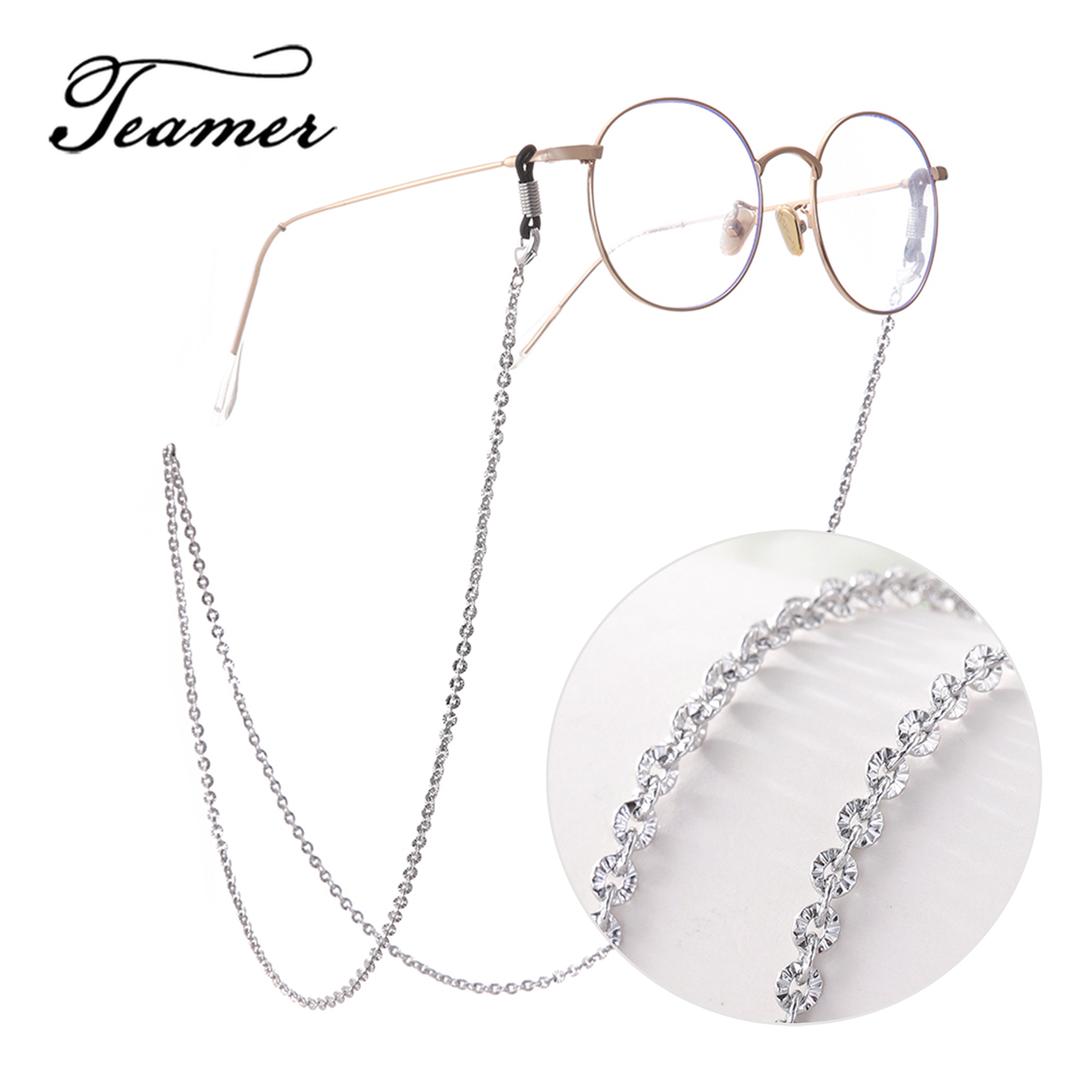Teamer 78 Metall Gläser Kette für Frauen Sonnenbrille Kette Gurt Nacken Halfter Schlüsselband Brillen Zubehör