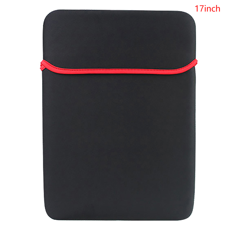 14 15,6 17 inch dubbelzijdige laptoptas beschermende tas neopreen zachte hoes tablet pc tas waterdichte laptoptas: LIGHT BLUE