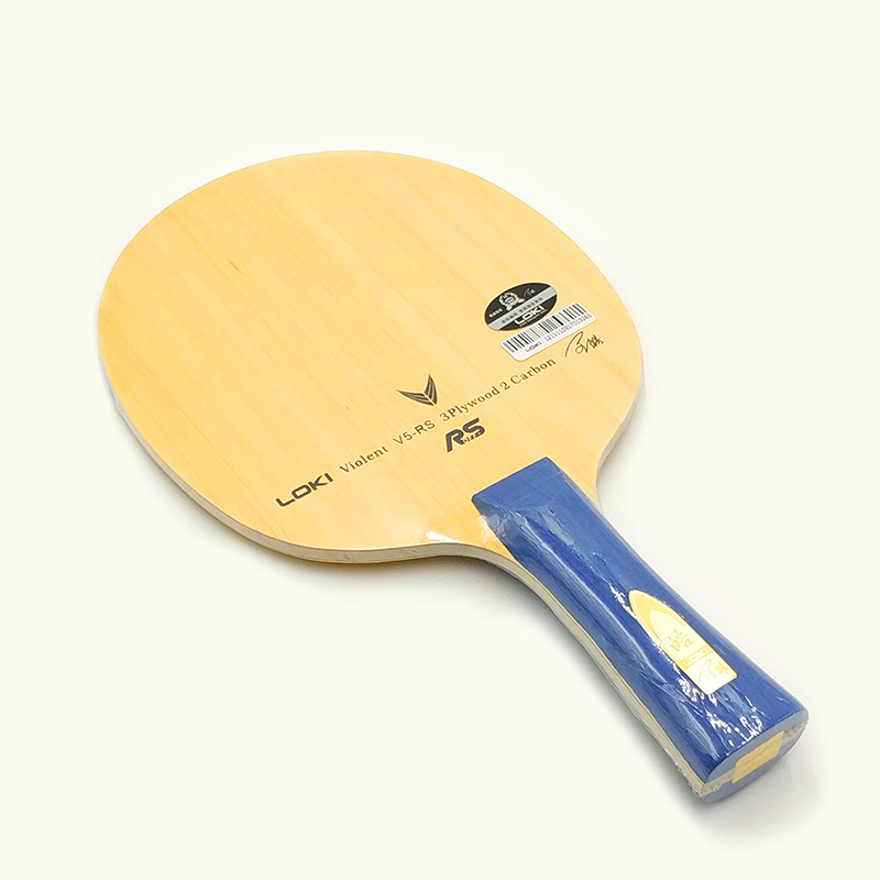 Loki v5rs lâmina de carbono para tênis de mesa, raquete profissional de ping-pong de 5 camadas, ofensivo