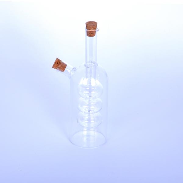 Olive Oil Vinegar Glass Cruet Dispenser Funnel Glassware Bottle Pourer 2 Type: Light Grey
