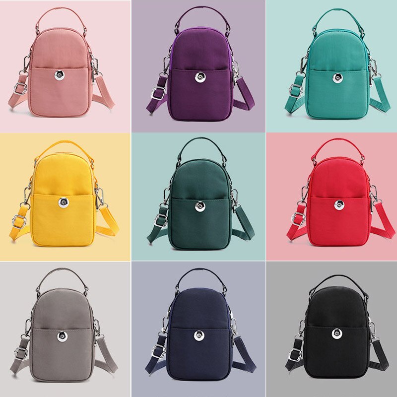 Bolsa da moeda mini sacos de saco do mensageiro do dinheiro do telefone celular bolsa de ombro alça carteira bolsa à prova dwaterproof água