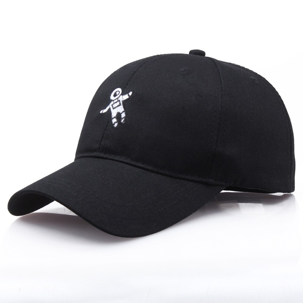 Outdoor Sole di Inverno Delle Donne Cappelli Berretti Degli Uomini Unisex Del Cappello di Modo Astronauta Emberoidery Cappello Da Baseball Cap Cappelli Per Le Donne 2019: Black