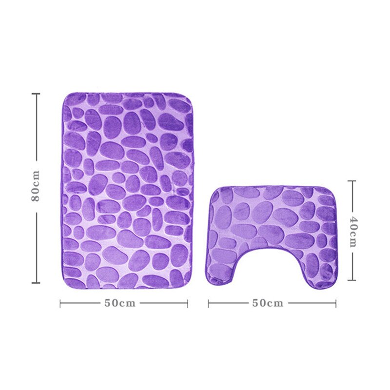 2 stuks Anti-Slip Badmat Badkamer Tapijt Tapijt Set Flanellen Keuken Badmat Tapijt Badkamer Wc Tapijt Wasbare toilet Tapijt