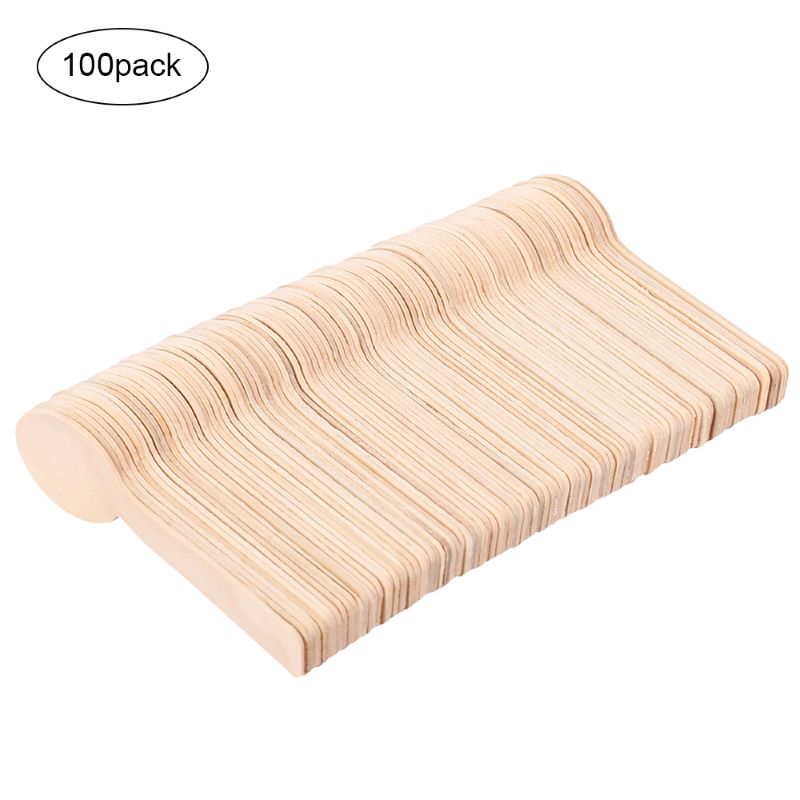 Wegwerp Gezonde Houten Taart Lepel Glad Natuurlijke Ijs Lepels Dessert Kids Lepel Keuken Yoghurt Honing Kleine Lepels: Default Title