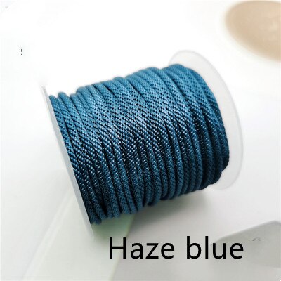 Cuerda de maíz de de 2,5mm, hilo tejido a mano para collar, pulsera, línea de joyería, bricolaje: Zinc envejecido