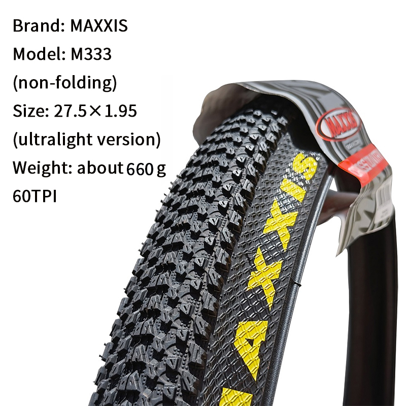 Maxxis M333 PACE Mtb neumático de bicicleta 26*1,95 26*2,1 27,5 X1,95 27,5x2,1 29x2,1 29er neumático de bicicleta de montaña alambre de acero bicicleta 1 pieza