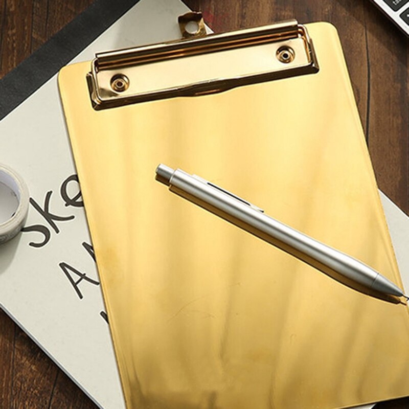 Gold Folder A5 Board Folder Student Stationery Writing Board