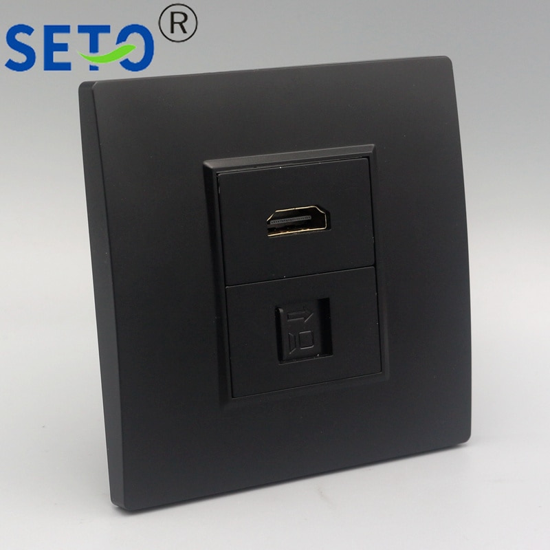 SeTo 86 Type One Port Elbow Insert HDMI + RJ45 Cat... – Vicedeal