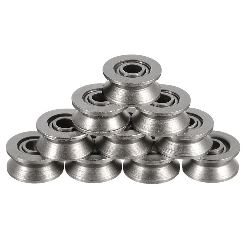 10 stk/ mini v rille kugleleje kulstofstål 624vv kugleskive leje hardware aksler 4 x 13 x 6mm til lav hastighed belastning applikation