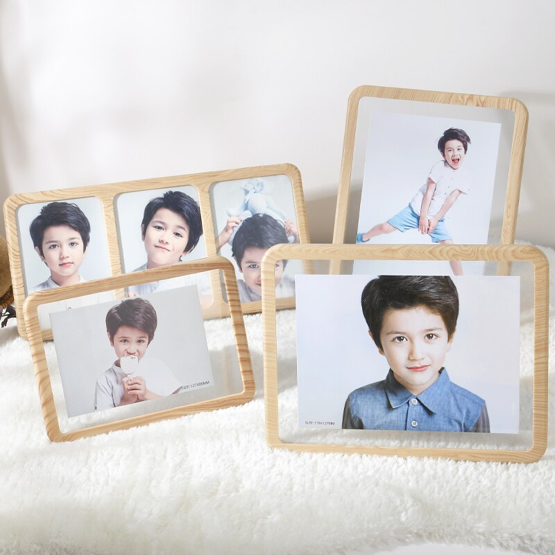 Marcos de fotos clásicos para cuadros, decoración moderna tradicional china, rectangular, BD50FF