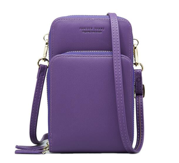 Crossbody Cell Phone Shoulder Bag Cellphone Bag Daily Use Card Holder Mini Summer Shoulder Bag for Women Wallet: Purple